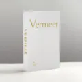 Decorative fake book storage box with elegant linen texture and gold foil lettering for home decor. - Folding Style - Shipped Flat / Small White Vermeer