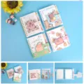 Cute capybara spiral notebook with magnetic buckle, index pages, and aesthetic stationery design. - Capybara Style