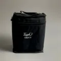 Black 48pcs marker pen storage bag portable fabric carrying case with zipper and handle. - 48 Colors