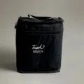 Black marker storage bag with handle zipper, 60 pcs capacity portable organizer pouch case. - 60 Colors
