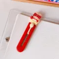 Mini cuchillo utilitario portátil lindo lazo cortador de papel papelería kawaii escuela - Conejo lindo rojo anaranjado