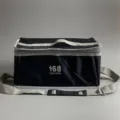 Black marker storage bag with white strap large capacity organizer for 168 pens case. - 168 Colors Base + Strap