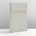 Decorative linen faux book storage box with gold foil print, stylish home decor variant. - Magnetic Storage Model - Openable / Large Light Grey RAPHAEL