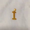 Gold letter pendant titanium steel necklace simple fashion variant style accessory item - Alphabet I Pendant (DX611) / Gold