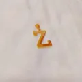 Gold Letter Z Pendant Titanium Steel Necklace Minimalist Fashion Niche Clavicle Chain Style - Alphabet Z Pendant (DX611) / Gold