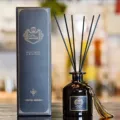 Set di diffusori di aromi di lusso con bottiglia nera e scatola regalo elegante casa - Limone