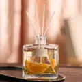 Bottiglia di profumo per ambiente 100ml con fetta d'arancia secca e fiori per casa. - 120ML Lime