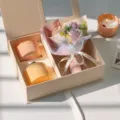 Set de regalo de vela perfumada con ramo de rosas y difusor, decoración ideal para hogar. - Champaña noble