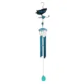 3d butterfly metal wind chime hanging ornament with blue tubes for home garden decor - Open-End Bubble Bags / 3D Blue Butterfly Blue Tube Wind Chime
