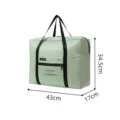 Bolsa de viaje plegable maleta portátil funda patrón de diamante bolsa de almacenamiento verde - 43*17*34,5 cm / Verde