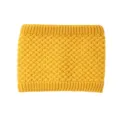 Scaldacollo in maglia per bambini inverno caldo tinta unita sciarpa morbido accogliente - Giallo