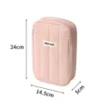 Rosa tragbare digitale Aufbewahrungstasche Reise Organizer für Kabel Maus Powerbank neu - Rosa