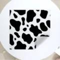 Paño de envoltura mágico con estampado de vaca en blanco y negro para lente, adhesivo. - 35x35cm / Estampa de vaca