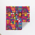 Colorful magic wrapping cloth for camera lens and accessories, portable self-adhesive storage wrap. - Pop Art