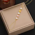 Elegant multi-color cubic zirconia hand chain gold plated finger bracelet jewelry detail view - Style 2