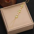 Elegante pulsera de cadena de mano de circonita cubica chapada en oro joyeria de moda. - Estilo 6