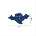 Halloween cute cartoon blue bat enamel pin fashion metal ghost brooch badge item new - 1566# (Without Backing Card Packaging)