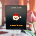 Christmas Santa Claus enamel lapel pin cute cartoon brooch badge on display card detail shot - Santa Claus Head (With Card Packaging) YH87#
