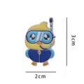 Niedliche Cartoon Ente Emaillierte Brosche Legierung Metall Abzeichen fur Kleidung Rucksack - Tauchente (Ohne Karte)