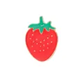 Cute strawberry enamel pin brooch, metal alloy lapel badge for backpack, clothes and bags accessory. - 1373# (No Cardboard Packaging)