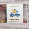 Cute cartoon corgi dog driving car enamel pin badge clothing accessories alloy brooch - Dog Driving (YH977#) / With Card