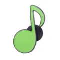 Groene muzieknoot geëmailleerde broche, stijlvolle cartoon muzieksymbool badge voor kleding. - Notenstijl (1356#) / Zonder Kaart