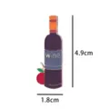 Cute wine bottle enamel pin with apple charm, metal lapel badge jewelry accessory - JC1300 / Without Card