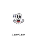 Cute cartoon skeleton enamel pin for Halloween, fashion alloy badge for backpack clothing 1pc - Big-Eye Skull (With Card)