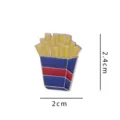 Cute cartoon french fries enamel pin detail, stylish metal brooch for bags and clothes accessories. - French Fries (Without Cardboard Backing) YH200#