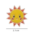 Cute cartoon sun enamel pin metal badge brooch for stylish clothes and backpack accessories - YH222# (Without Backing Card)