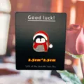 Superbe broche pingouin de Noël en émail mignon badge en métal pour sac à dos et cadeau - Pingouin de Noël (Sans carte de support) YH90#