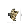 Detail view of creative enamel butterfly alloy brooch featuring elegant wing patterns. - 1463# (Without Cardboard Packaging)