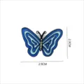 Blue butterfly enamel pin metal brooch badge fashion clothing accessories chic cute gift - 1461# (Without Cardboard Packaging)