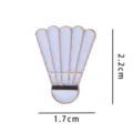 Spilla smaltata con volano da badminton, distintivo in metallo elegante per borse e abiti. - Badminton (senza cartoncino di supporto) YH808#