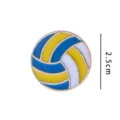 Volleyball enamel pin metal badge cute sports backpack clothes decorative brooch 2.5cm - Volleyball (Without Cardboard Packaging) YH1110