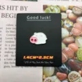 Cute Japanese style little pig enamel brooch pin, cartoon aesthetic clothing accessory for men and women. - Pig / With Card Self-Assembly (YH072)