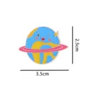 Cute cartoon planet enamel brooch cute space universe badge metal lapel pin clothing decor - YH1309 Planet / Without Card