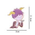 Joli pin's en émail personnage animé broche en alliage badge de dessin animé 2cm - Sans Emballage Carton (YH1068#)