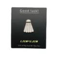 Metal Badminton Shuttlecock Enamel Pin Brooch Badge 1.7x2.2cm Fashion Bag Clothes Decoration - Badminton YH808# (With Backing Card)