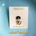 Cute cartoon zodiac enamel brooch metal pin badge for clothing and bags accessories. - With Cardboard Packaging (YH1061#) / Scorpio