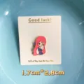 Jolie broche en email de fille animee badge en alliage pour vetements chapeau sacs decor - Avec Emballage Carton (YH1071#)