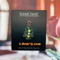 Christmas Tree Enamel Pin Cute Holiday Metal Brooch Badge Festive Gift Accessories - With Card / Christmas Tree