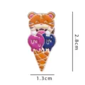 Cute tiger ice cream enamel pin, colorful alloy lapel badge, creative cartoon accessory. - Tiger Ice Cream (No Card Packaging) YH991#