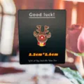 Christmas Reindeer Enamel Pin Cute Elk Lapel Badge Holiday Jewelry Gift for Women - Elk (With Card Packaging) YH88#