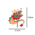 Traditional Chinese dragon lion dance enamel pin metal alloy brooch badge clothing accessory - YH1333 / Without Card