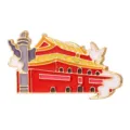 Chinese landmark building enamel pin brooch creative metal fashion accessories for clothes bags - Tiananmen (YH1240) / With Card