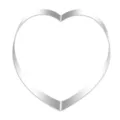 Vista di dettaglio taglia biscotti a forma di cuore in acciaio inox per dolci. - Cuore