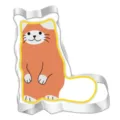 Stainless steel cat cookie cutter detail view, durable baking tool for cute cookies. - Cat 7188