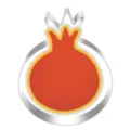 Stainless steel pomegranate fruit cookie cutter detail view, durable metal baking mold for kitchen. - Pomegranate Shape