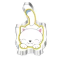 Vista dettagliata del tagliabiscotti gatto in acciaio inossidabile, perfetto per dolci fai-da-te. - Gatto 7210